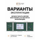 Складная 3х секционная магнитно-меловая доска 250x100 см КУБСТЕР