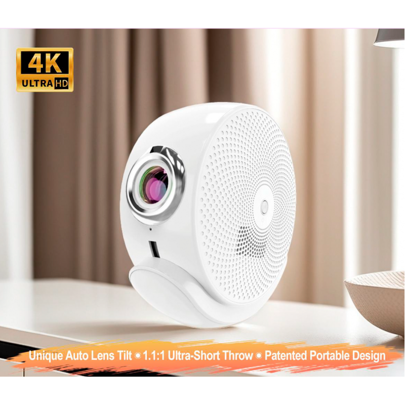 Портативный проектор Everycom RONDO, с функцией поворота на 90 градусов